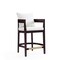 Manhattan Comfort Ritz Counter Stool in Ivory and Dark Walnut, PK3 3-CS006-IV - alternate 5